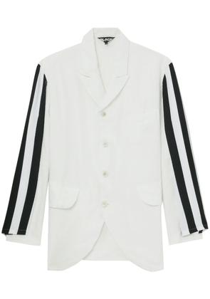 Black Comme Des Garçons striped double-sleeve blazer - White