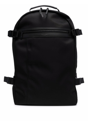 Saint Laurent leather-detail back pack - Black