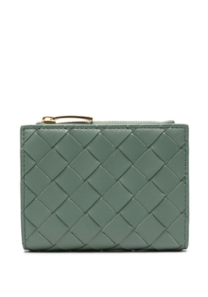 Bottega Veneta Intrecciato leather bi-fold wallet - Green