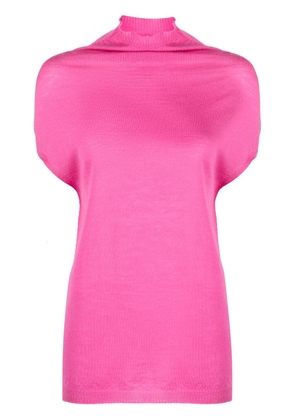 Rick Owens short-sleeve virgin wool top - Pink