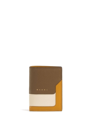 Marni leather bi-fold wallet - Brown