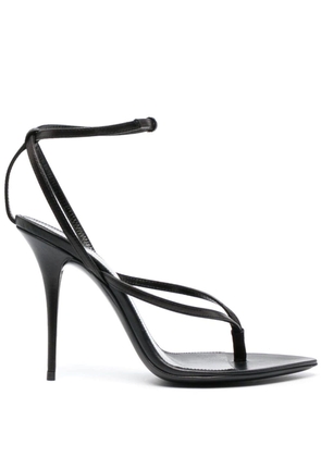 Saint Laurent 105mm Gippy leather sandals - Black