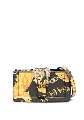 Versace Jeans Couture baroque-buckle crossbody bag - Black