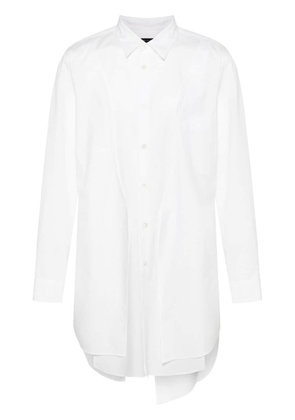 Comme des Garçons Homme Plus panelled cotton shirt - White
