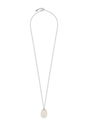 Saint Laurent Pinched Drop pendant necklace - Silver