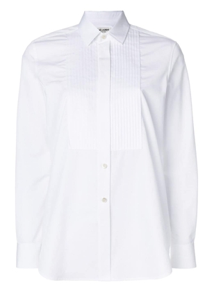 Saint Laurent pleated placket shirt - White