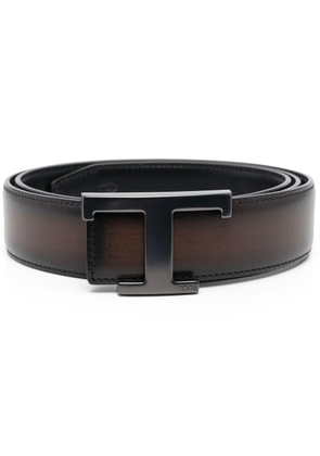 Tod's T logo-buckle belt - Brown