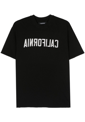 Nahmias slogan-print cotton T-shirt - Black