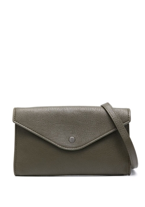 LEMAIRE Enveloppe leather shoulder bag - Green