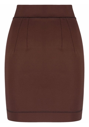 Dolce & Gabbana high-waisted pencil skirt - Brown
