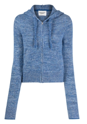 MARANT ÉTOILE zip-up hooded jacket - Blue
