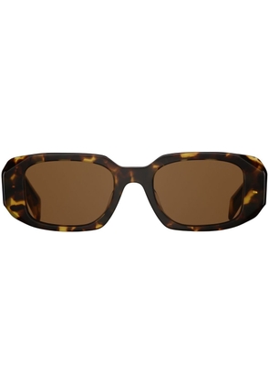 Prada Eyewear Symbole rectangular-frame sunglasses - Brown
