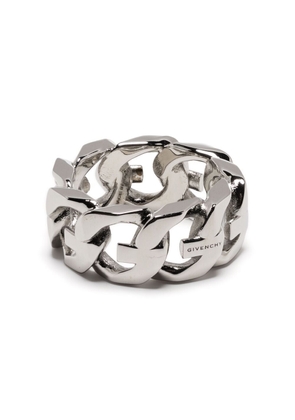 Givenchy G-link brass ring - Silver
