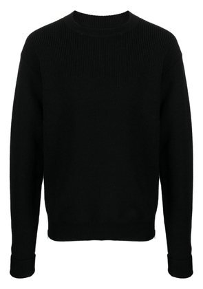 Jil Sander zip-fastening wool jumper - Black