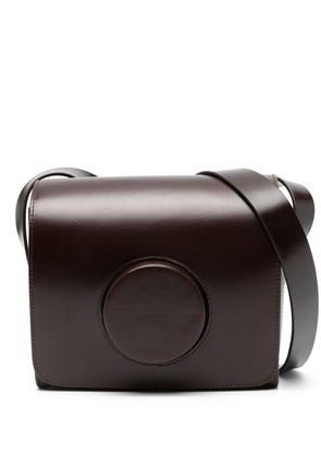 LEMAIRE Camera leather cross-body bag - Brown