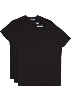 Prada crew-neck T-shirt (pack of three) - Black