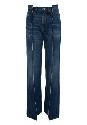 Victoria Beckham asymmetric straight-leg jeans - Blue