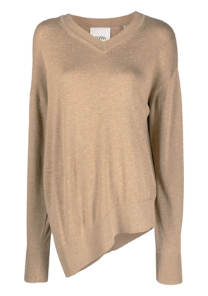 ISABEL MARANT Jersey Grace knitted top - Neutrals