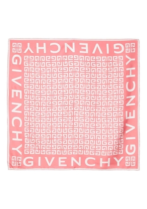 Givenchy 4G logo-print silk scarf - Pink