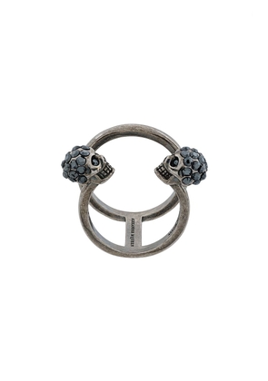 Alexander McQueen skull cuff ring - Metallic