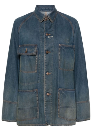 Maison Margiela classic-collar denim jacket - Blue