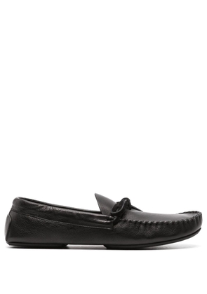 The Row Lucca leather moccasins - Black