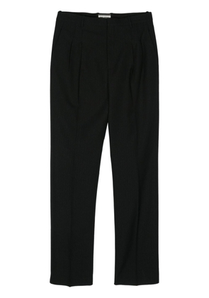 Saint Laurent metallic striped straight trousers - Black