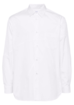 Comme Des Garçons Shirt seam-embellished cotton shirt - White