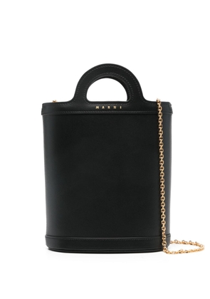 Marni Tropicalia leather bucket bag - Black