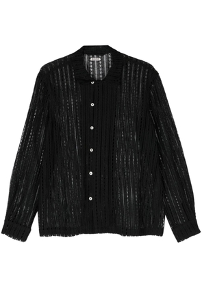 BODE Meandering Lace cotton shirt - Black
