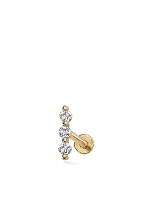Lark & Berry 14kt yellow gold Modernist diamond earring
