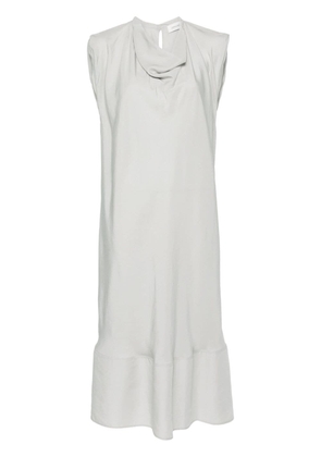 LEMAIRE cowl-neck sleeveless midi dress - Grey
