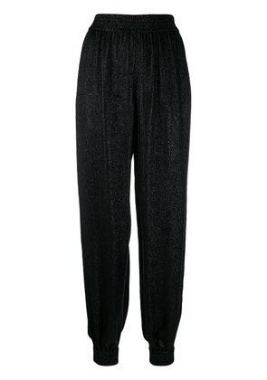 Saint Laurent lamé knit trousers - Black