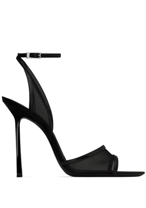 Saint Laurent Missy 110mm mesh sandals - Black