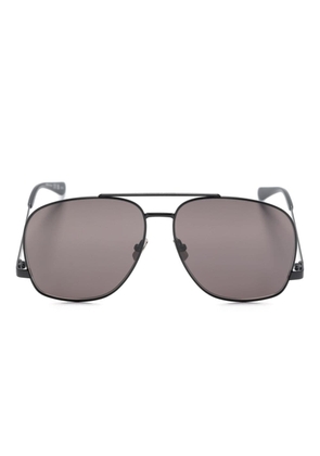 Saint Laurent Eyewear logo-engraved square-frame sunglasses - Black