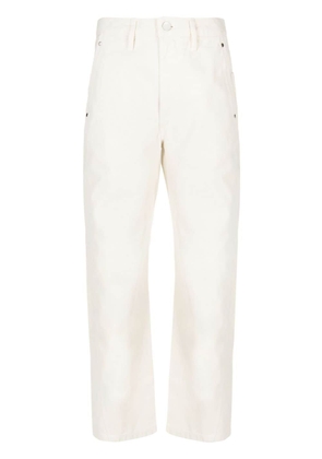 LEMAIRE high-waist straight trousers - White
