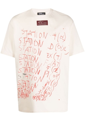 Raf Simons graphic-print short-sleeve T-shirt - Neutrals