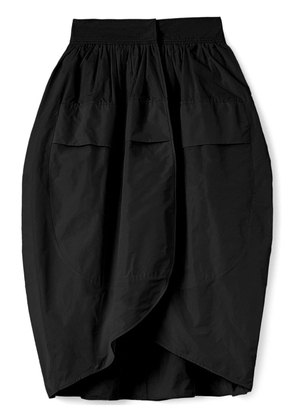 Jil Sander wrap-design high-waisted midi skirt - Black