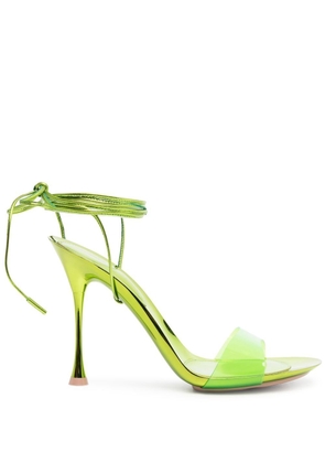 Gianvito Rossi Spice 95mm transparent-strap sandals - Green