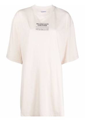 Balenciaga Couture cotton T-shirt - Neutrals