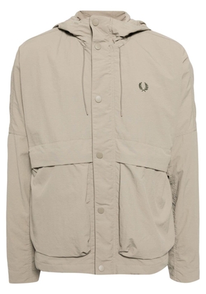 Fred Perry embroidered-logo jacket - Grey