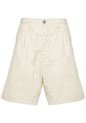 Stone Island mid-rise cotton bermuda shorts - Neutrals