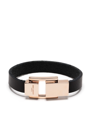 Saint Laurent clasp leather bracelet - Black