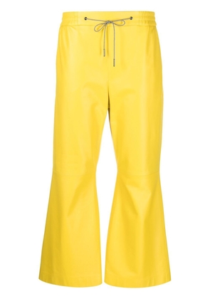 Fabiana Filippi drawstring cropped flared pants - Yellow