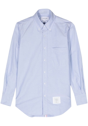 Thom Browne button-down collar cotton shirt - Blue