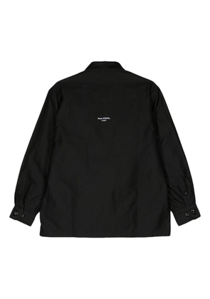 WTAPS classic-collar cotton overshirt - Black