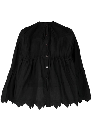 Natasha Zinko front tie-fastening detail blouse - Black