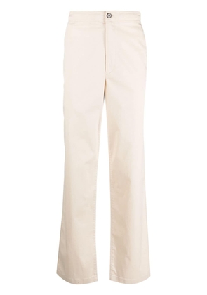 Theory flared cotton chino trousers - Neutrals