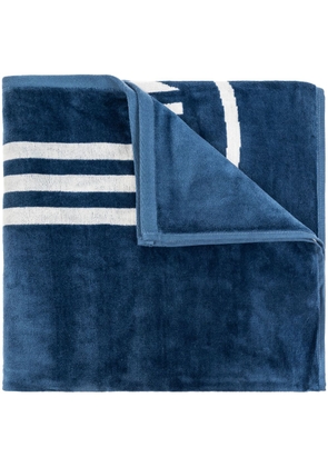 adidas logo-print beach towel - Blue