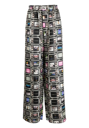 Natasha Zinko TV Pyjama wide-leg trousers - Multicolour